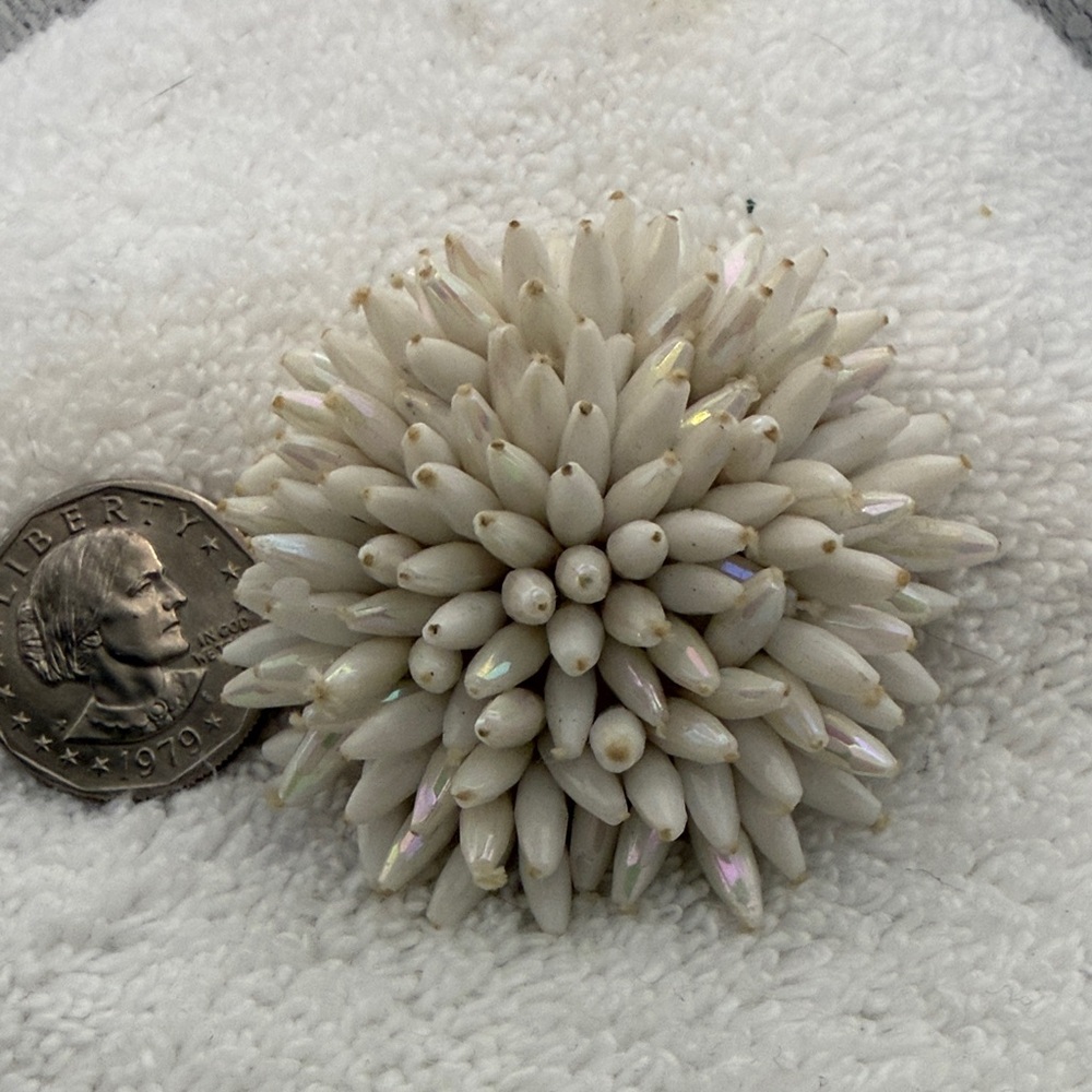 Rare Chic Lucite Floral Brooch